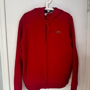 Lacoste sport hoodie- red